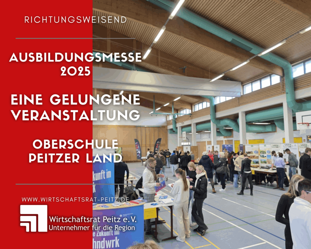 Wirtschaftsrat Peitz e.V. mit Infostand auf der Ausbildungsmesse der Peitzer Oberschule in Peitz