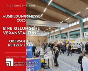 Wirtschaftsrat Peitz e.V. mit Infostand auf der Ausbildungsmesse der Peitzer Oberschule in Peitz